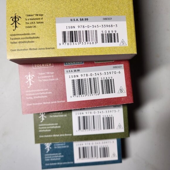 NEW J.R.R. Tolkien Book Bundle Set The Hobbit Lord of the Rings 4 Books - Picture 8 of 15